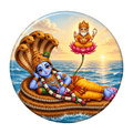 Cute Anantha Shayanam Vishnu fridge magnet
