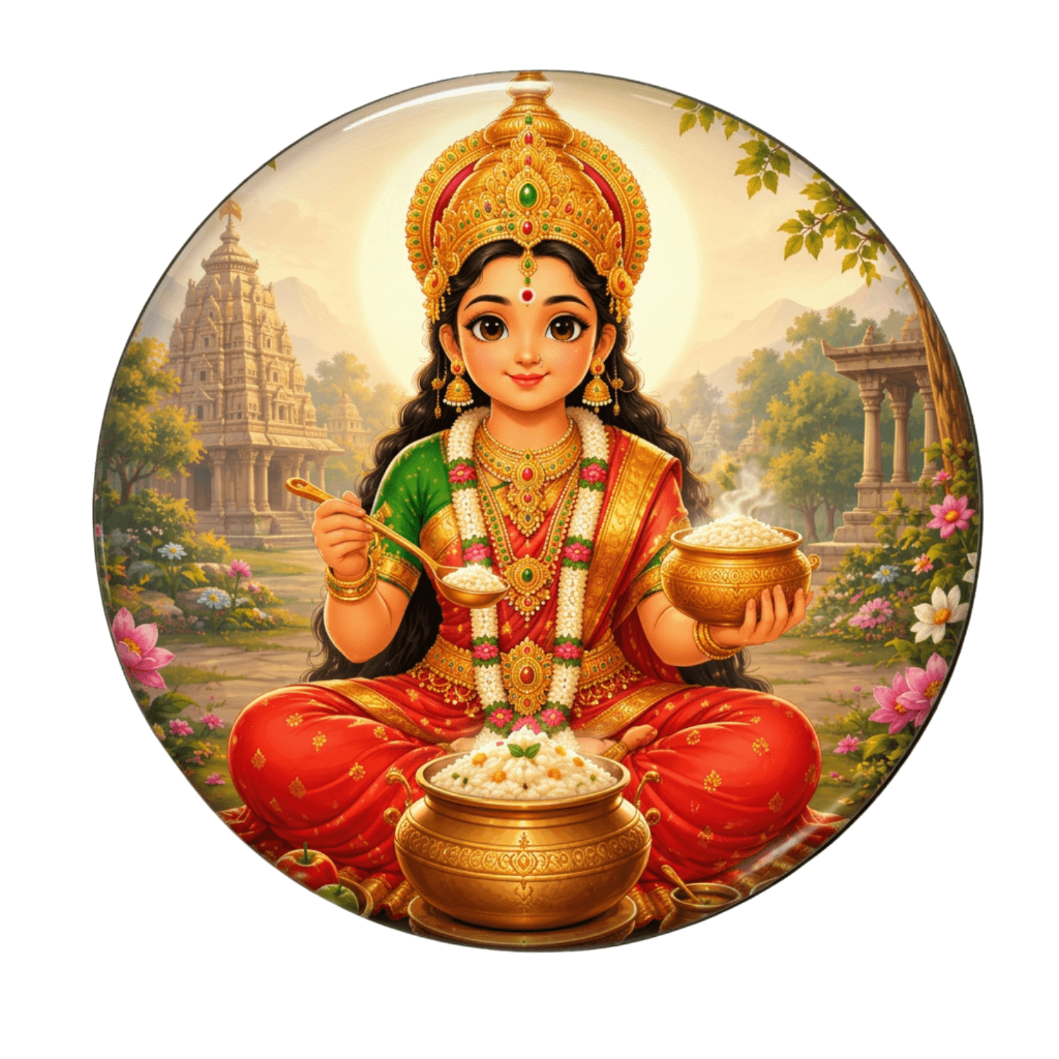 cute-annapoorna-devi-fridge-magnet