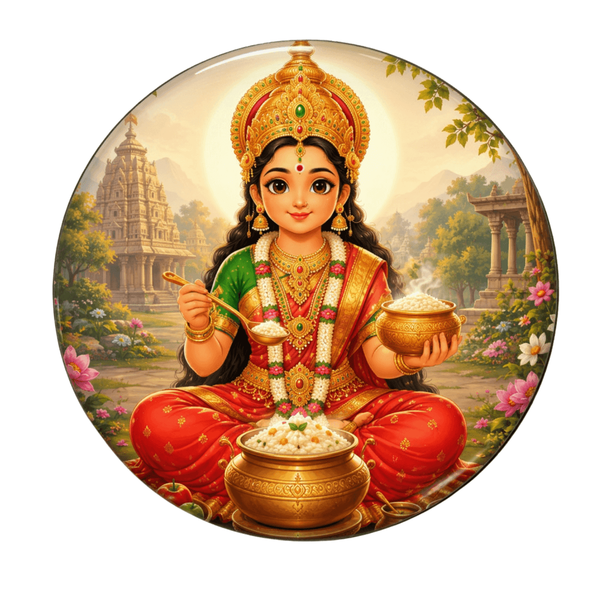 cute-annapoorna-devi-fridge-magnet