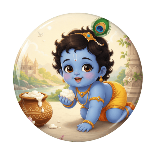 cute-baby-crawling-krishna-with-butter-fridge-magnet