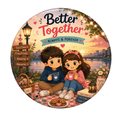 cute-couple-fridge-magnet-lake-picnic