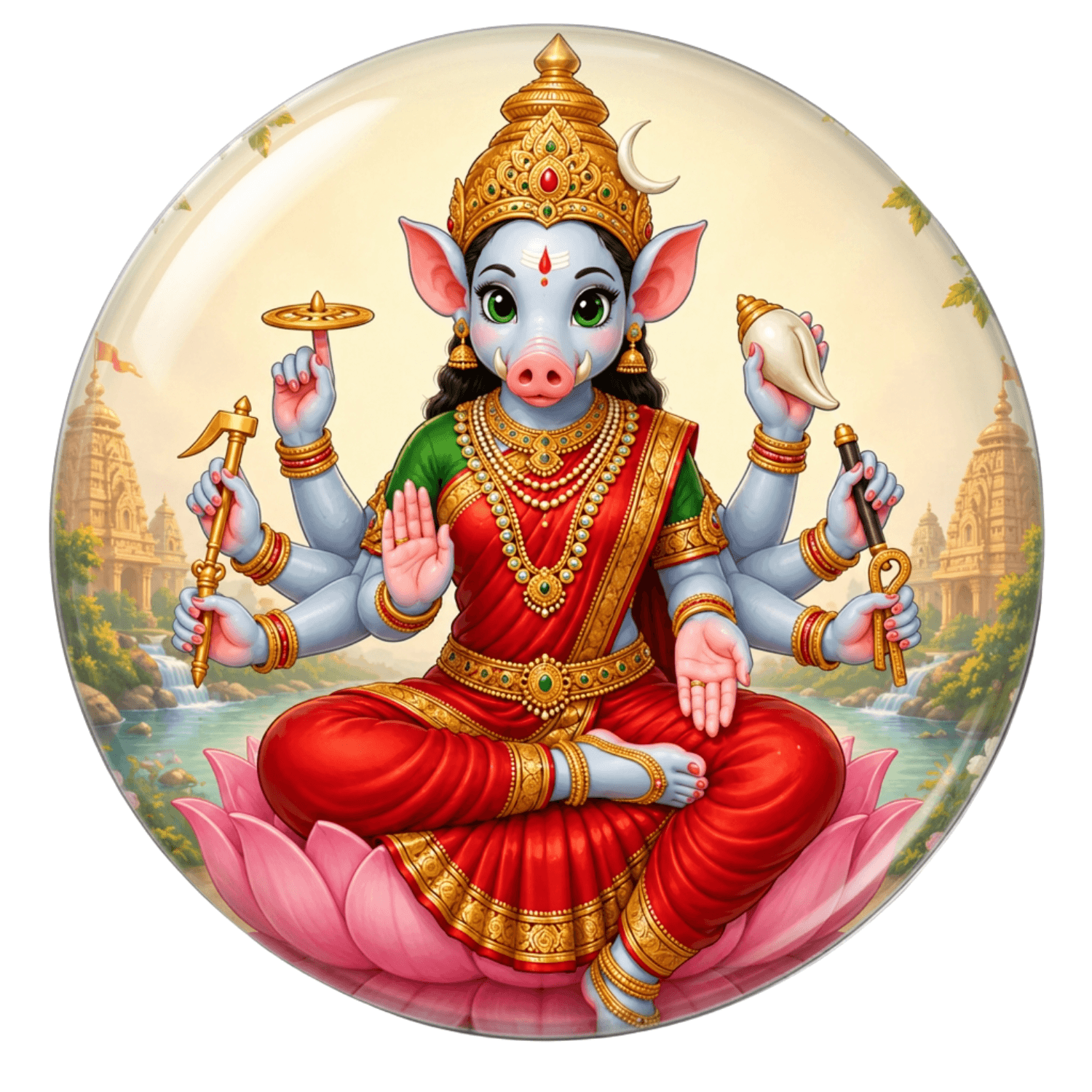 cute-goddess-varahi-fridge-magnet