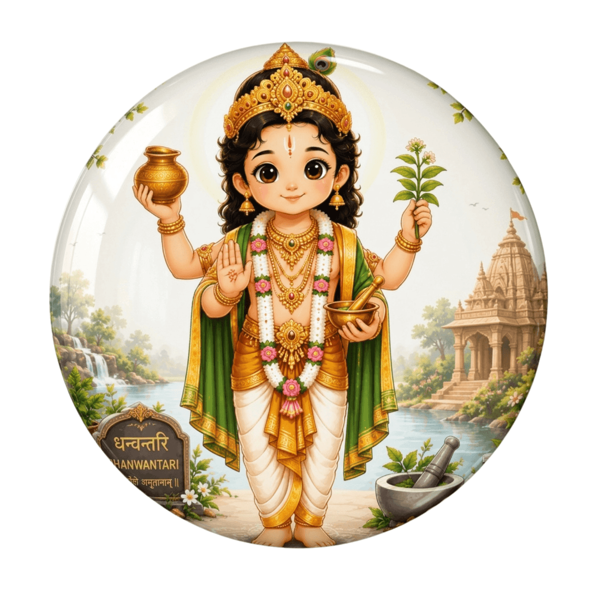 cute-lord-dhanvantari-fridge-magnet