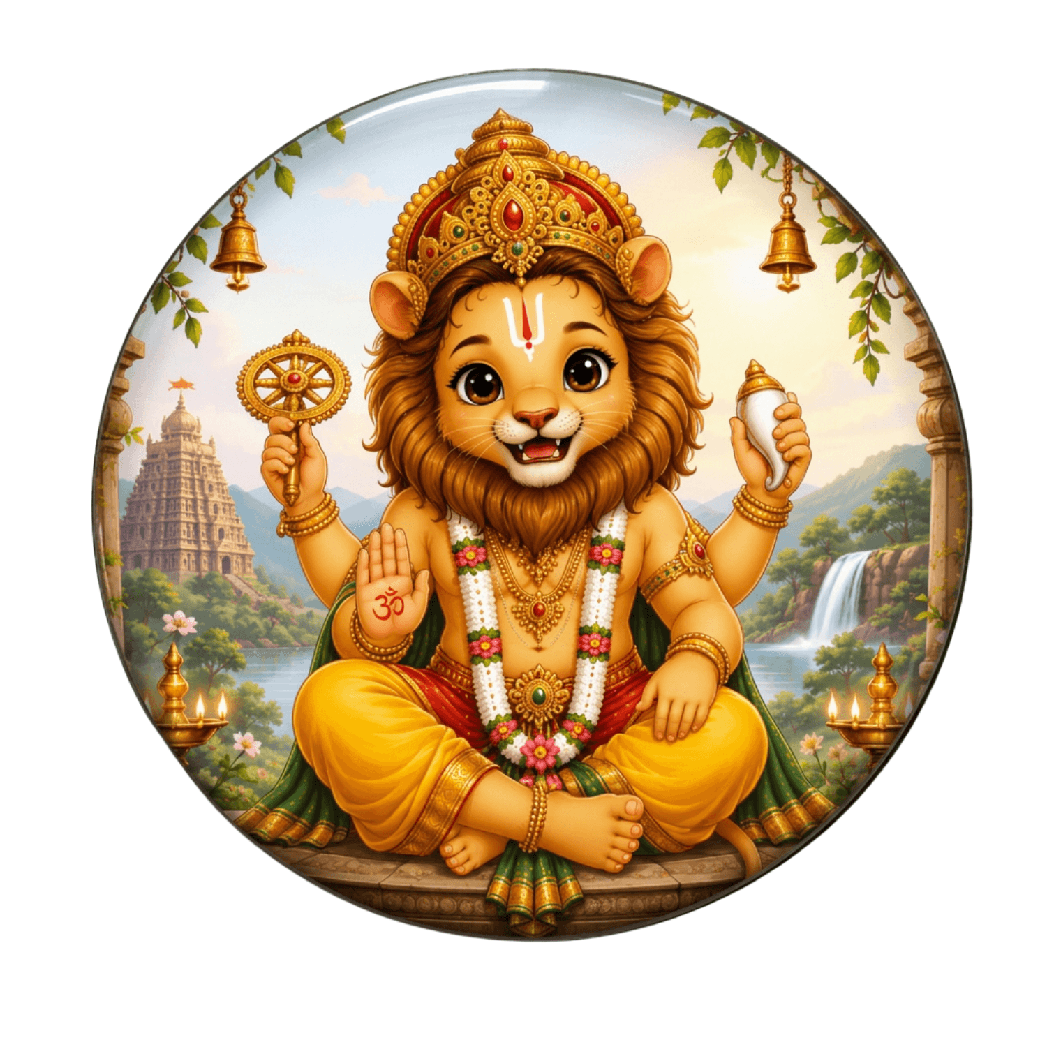 cute-lord-narasimha-fridge-magnet