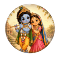 Cute Radha Krishna fridge magnet