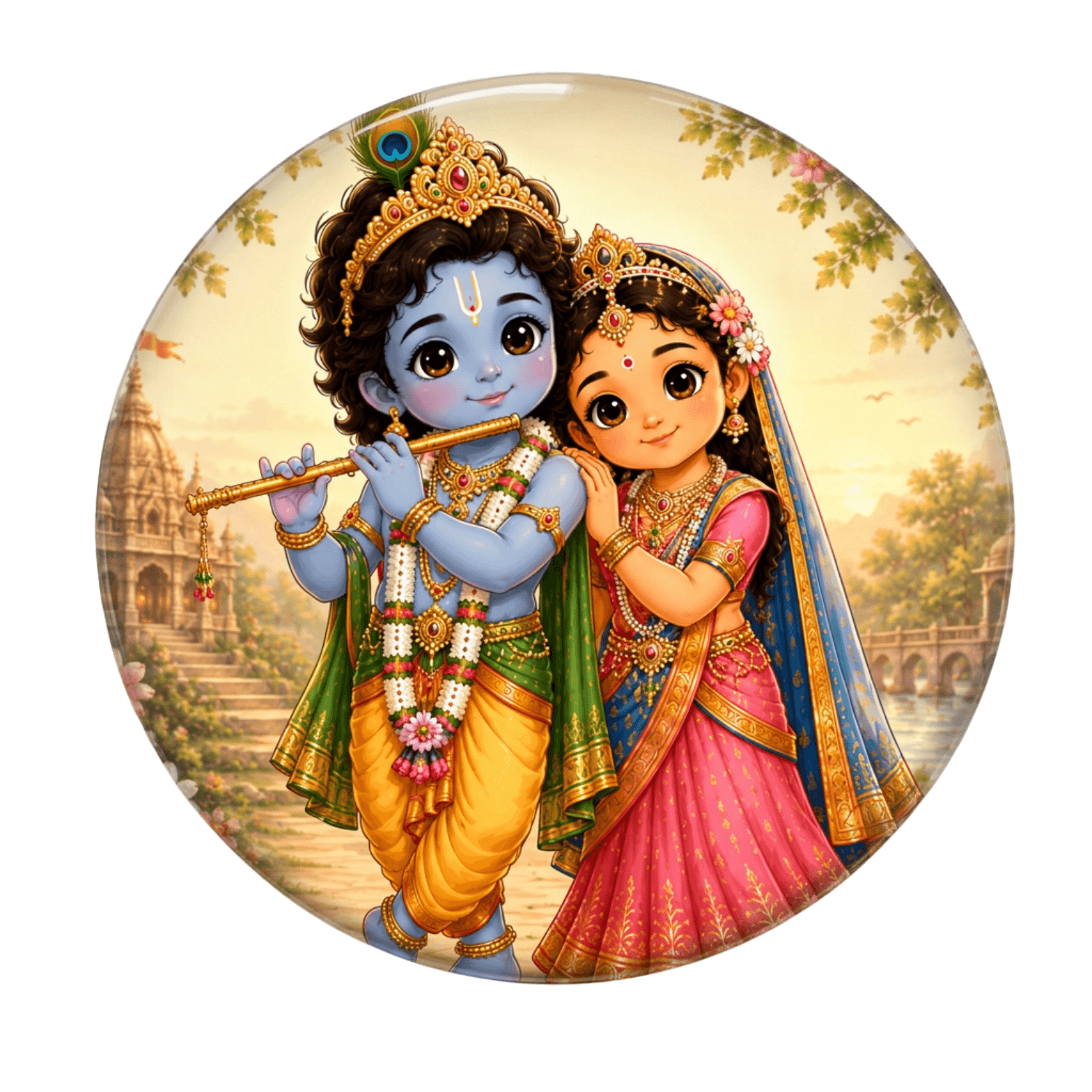 cute-radha-krishna-fridge-magnet