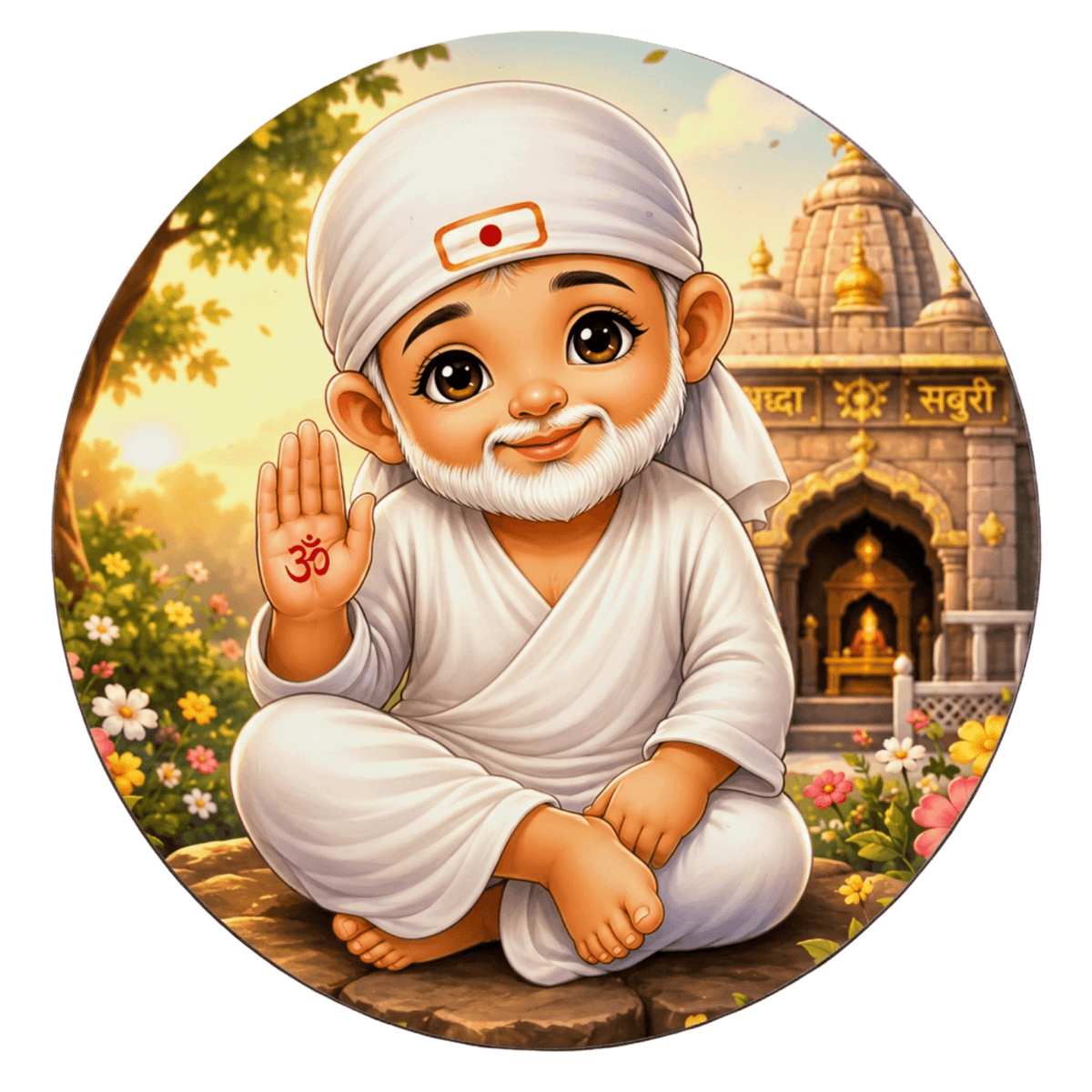 cute-sai-baba-fridge-magnet