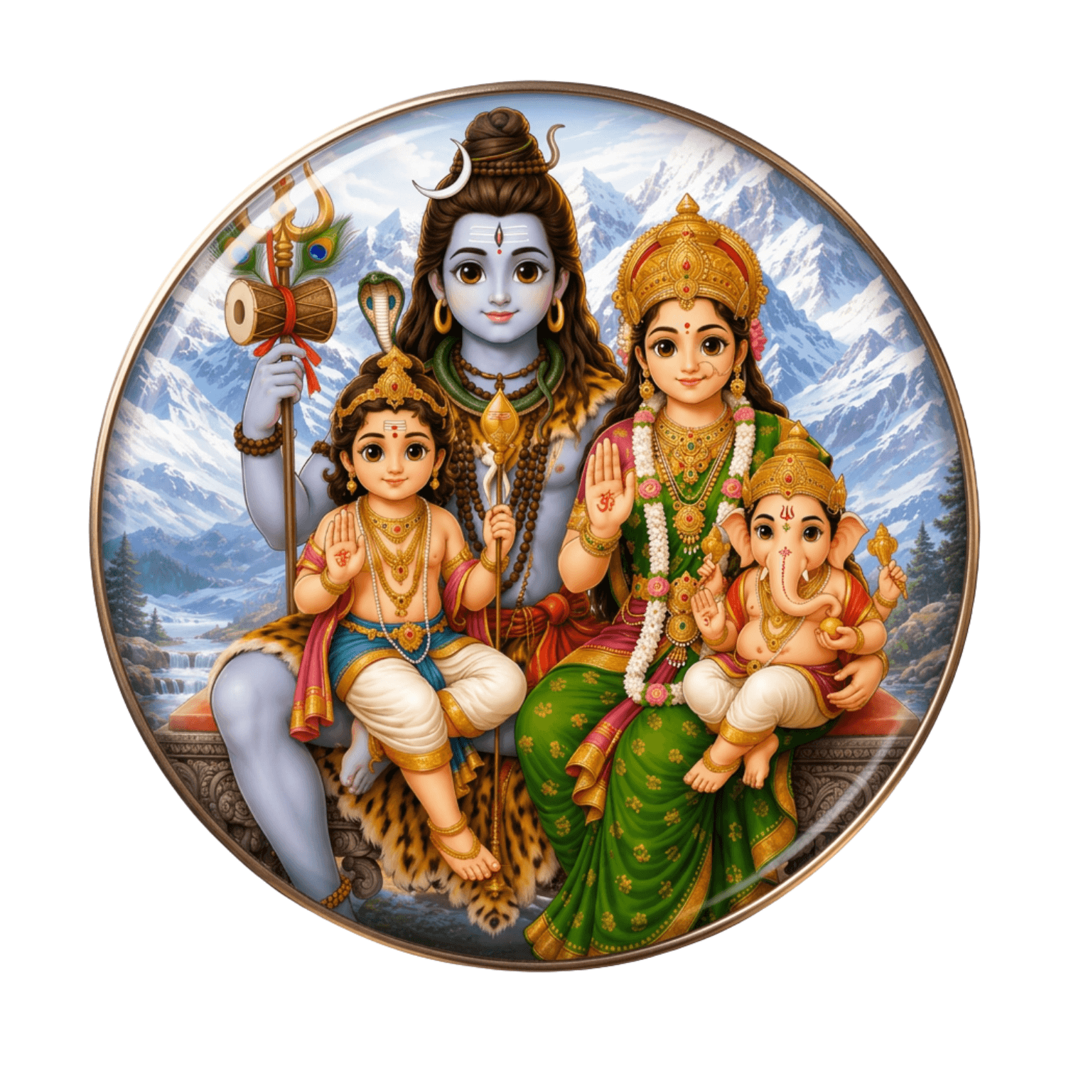cute-shiva-parivar-fridge-magnet