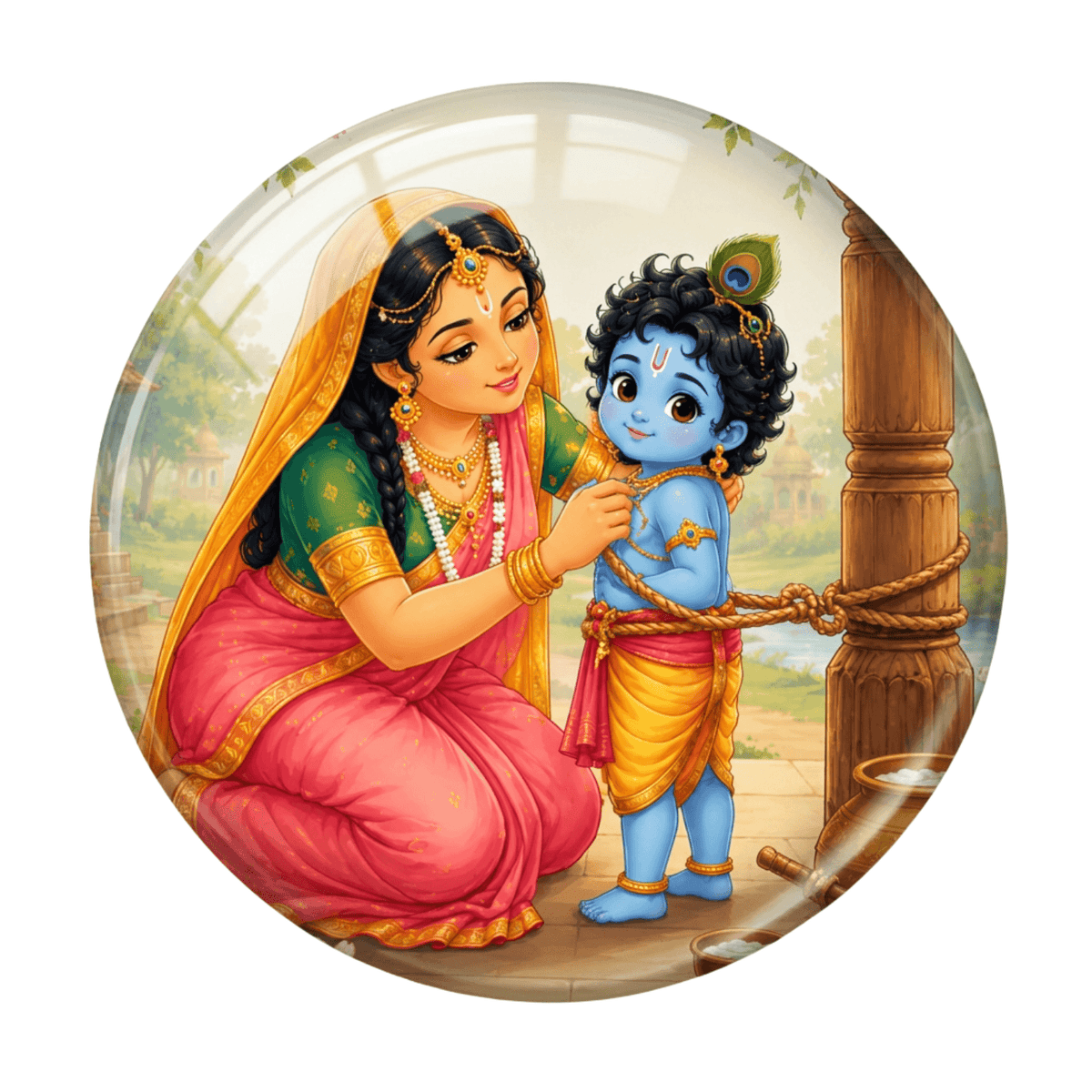 cute-yashoda-damodar-leela-fridge-magnet