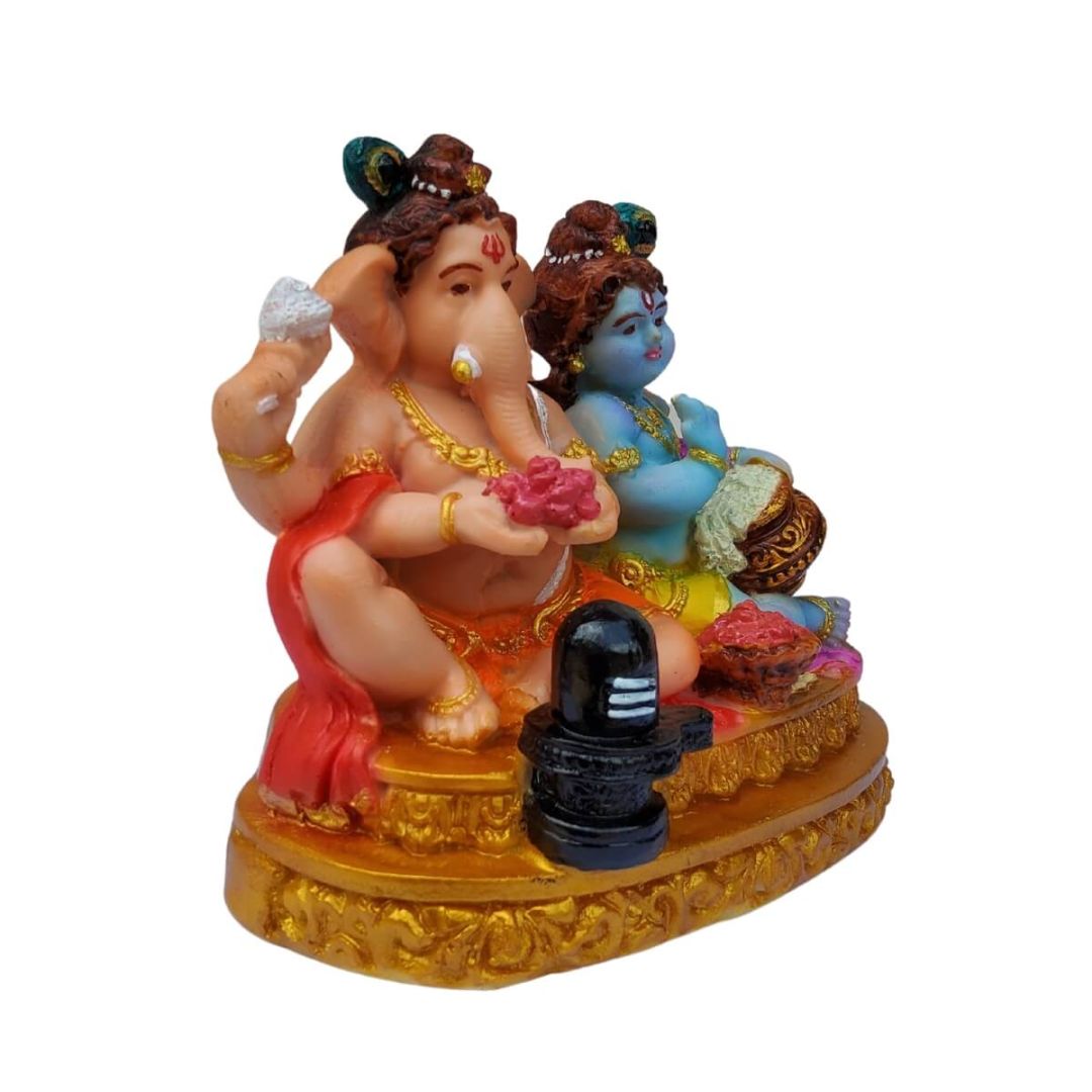 ganesha-and-krishna-statue-side