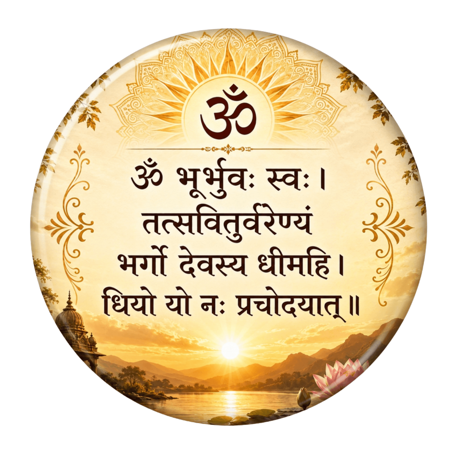 Gayatri Mantra Fridge Magnet