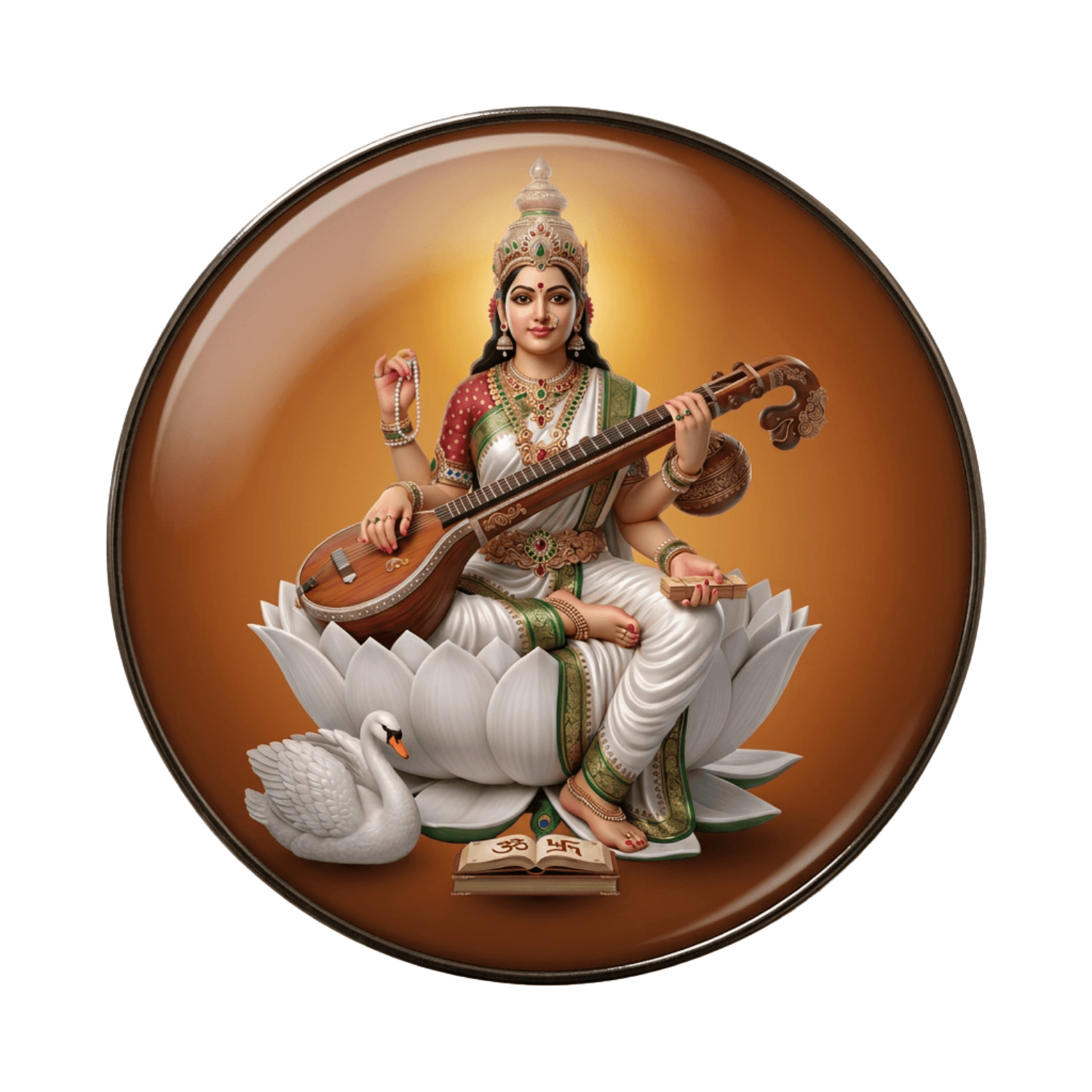 Goddess Saraswathi Fridge Magnet