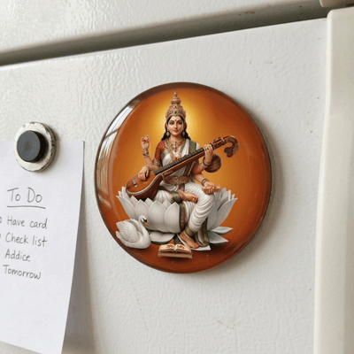 Goddess Saraswathi Fridge Magnet