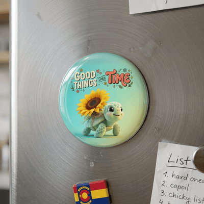 good-things-take-time-turtle-fridge-magnet-0