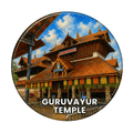 Guruvayur Temple fridge magnet