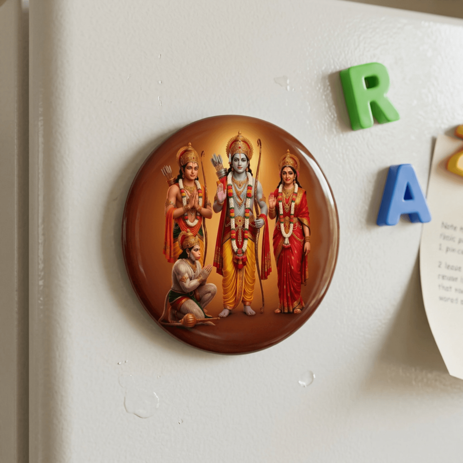 handcrafted-lifelike-ram-darbar-round-fridge-magnet-70mm-multicolour-glossy-metal-1