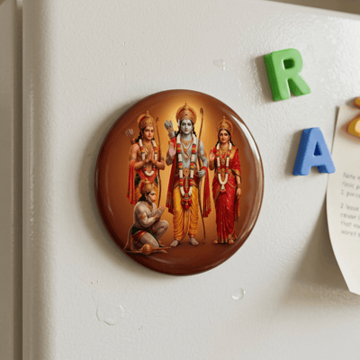 handcrafted-lifelike-ram-darbar-round-fridge-magnet-70mm-multicolour-glossy-metal-1