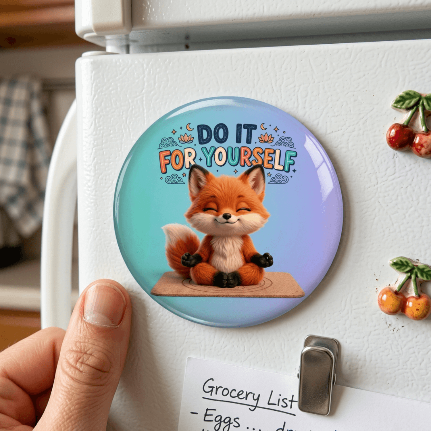 Inspirational Quote Fridge Magnet (Do It For Yourself Design)