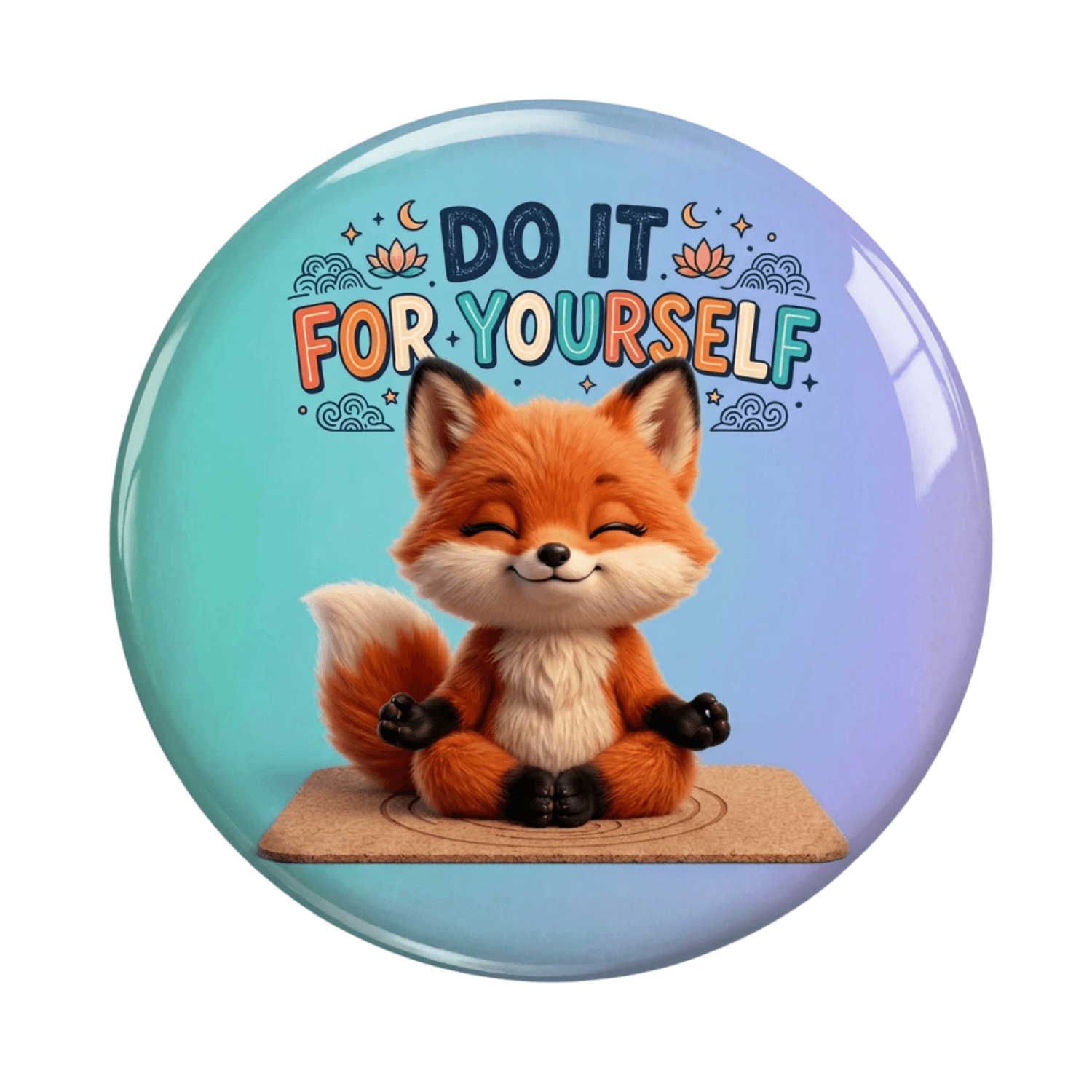 Inspirational Quote Fridge Magnet (Do It For Yourself Design)
