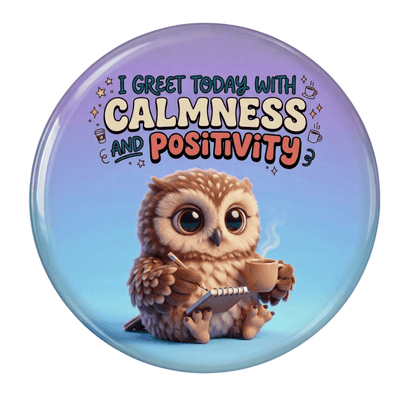 Inspirational Quote Fridge Magnet (Calmness and Positivity Design)