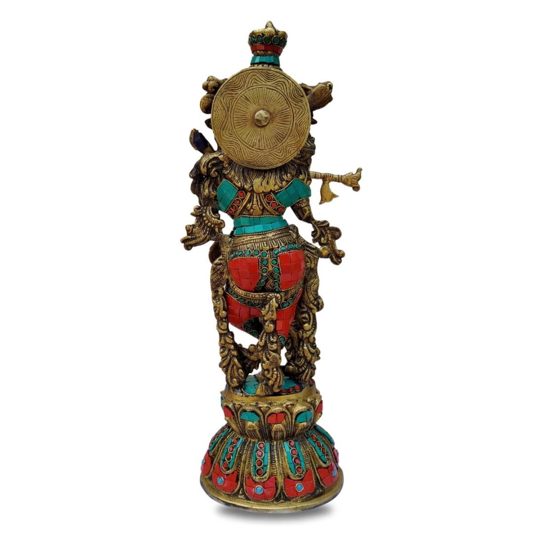 krishna-brass-idol-with-stone-works-back
