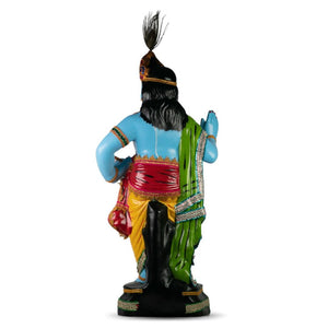 Blessing krishna-fiber-idol-back