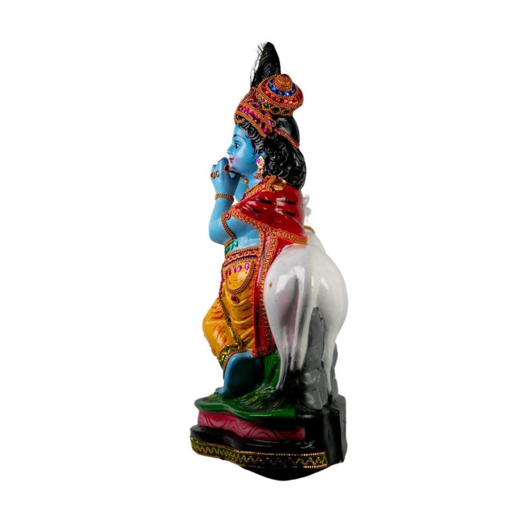 krishna-idol-with-cow-side-view