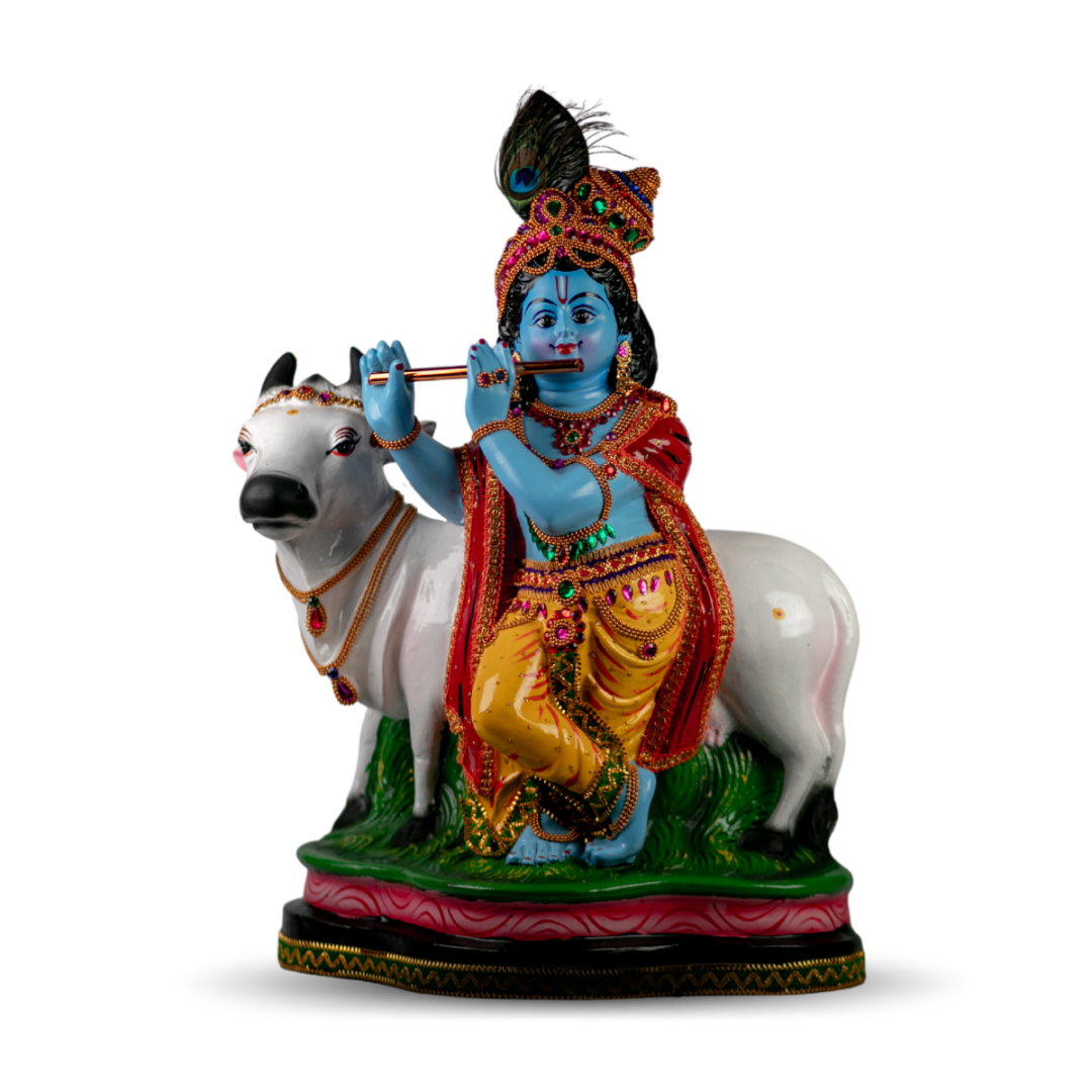 krishna-idol-with-cow