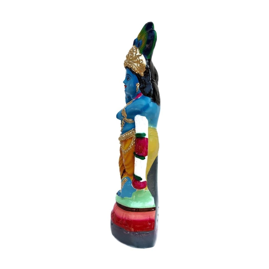 krishna-statue-in-paper-pulp-side-view