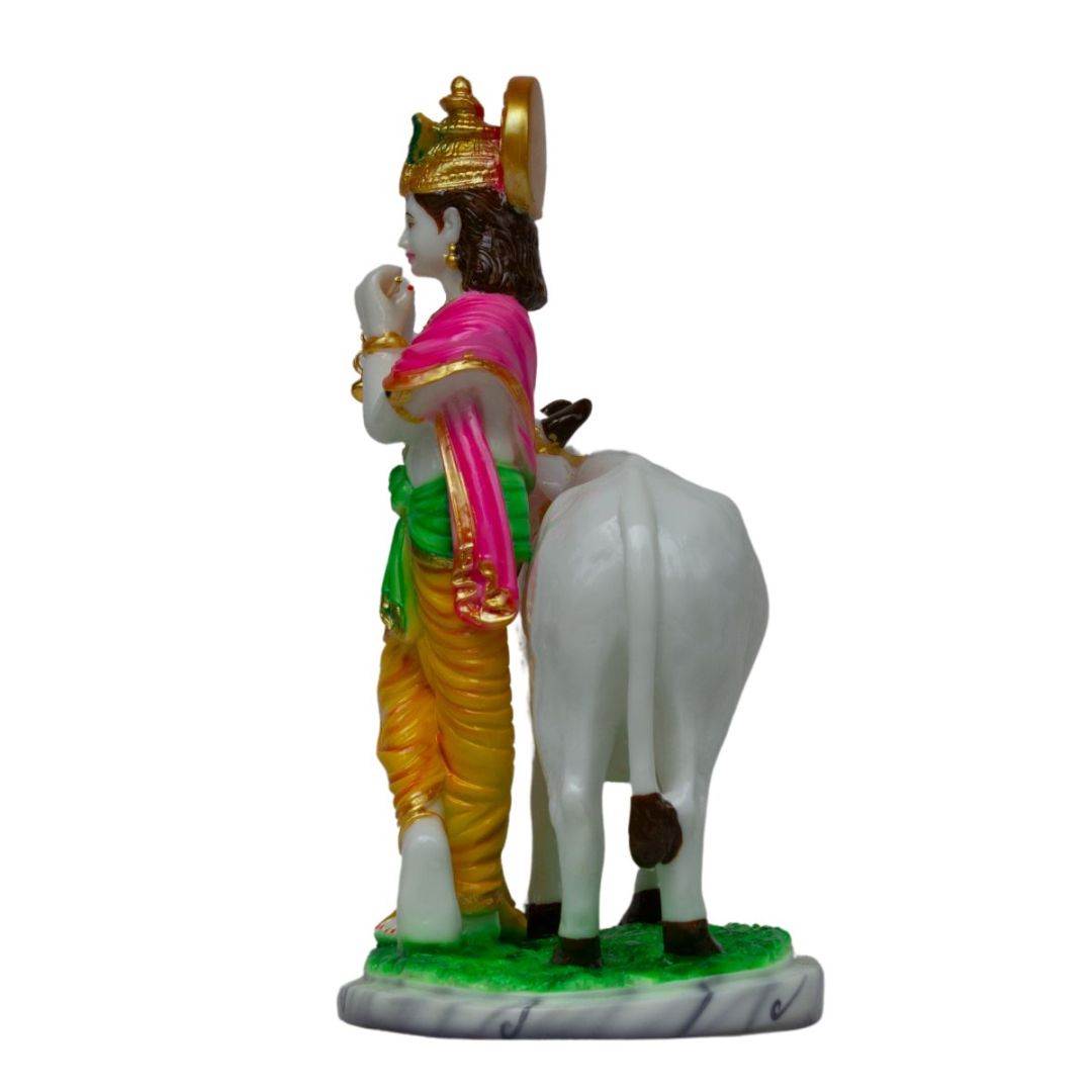 krishna-statue-with-cow-side