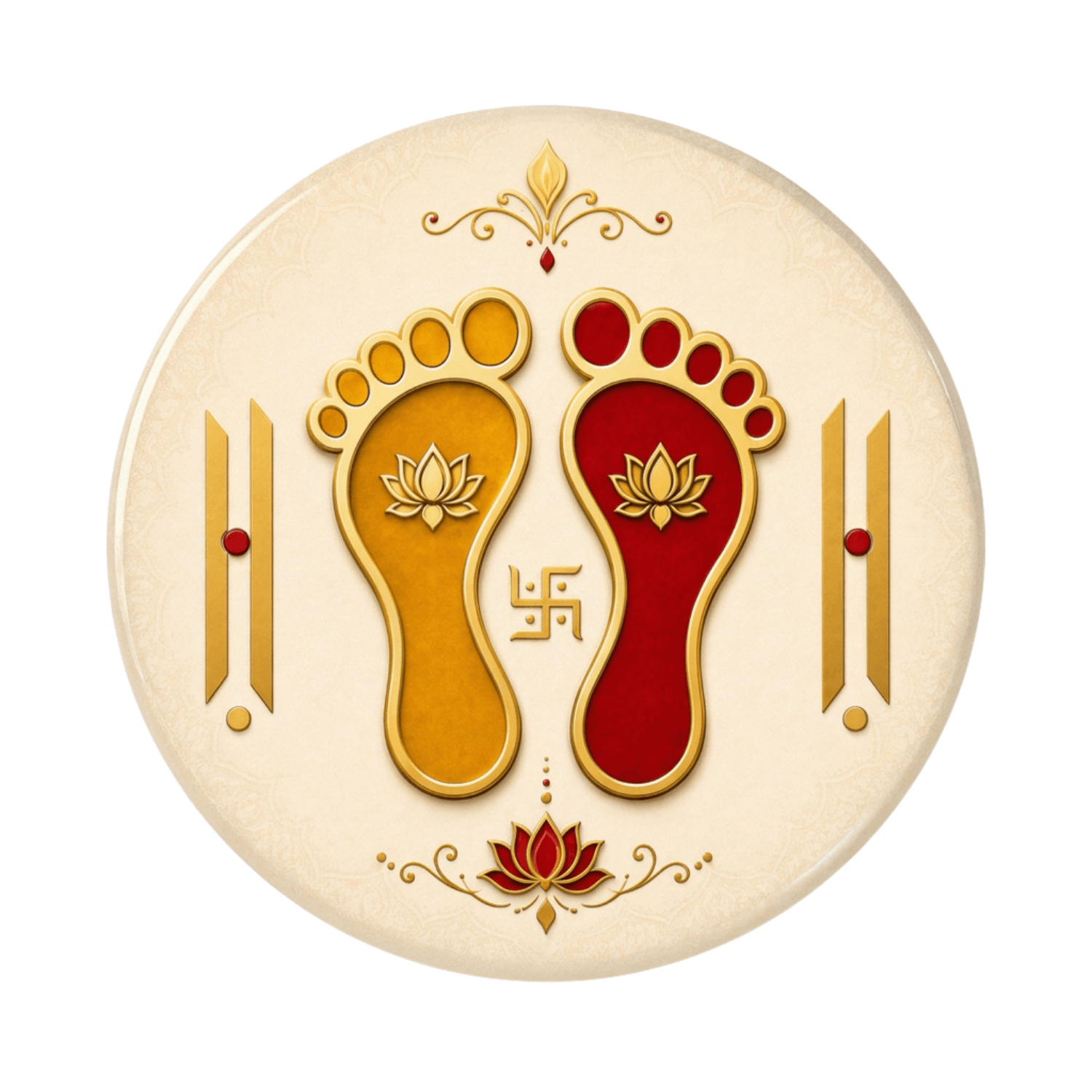 lakshmi_charan_paduka_fridge_magnet