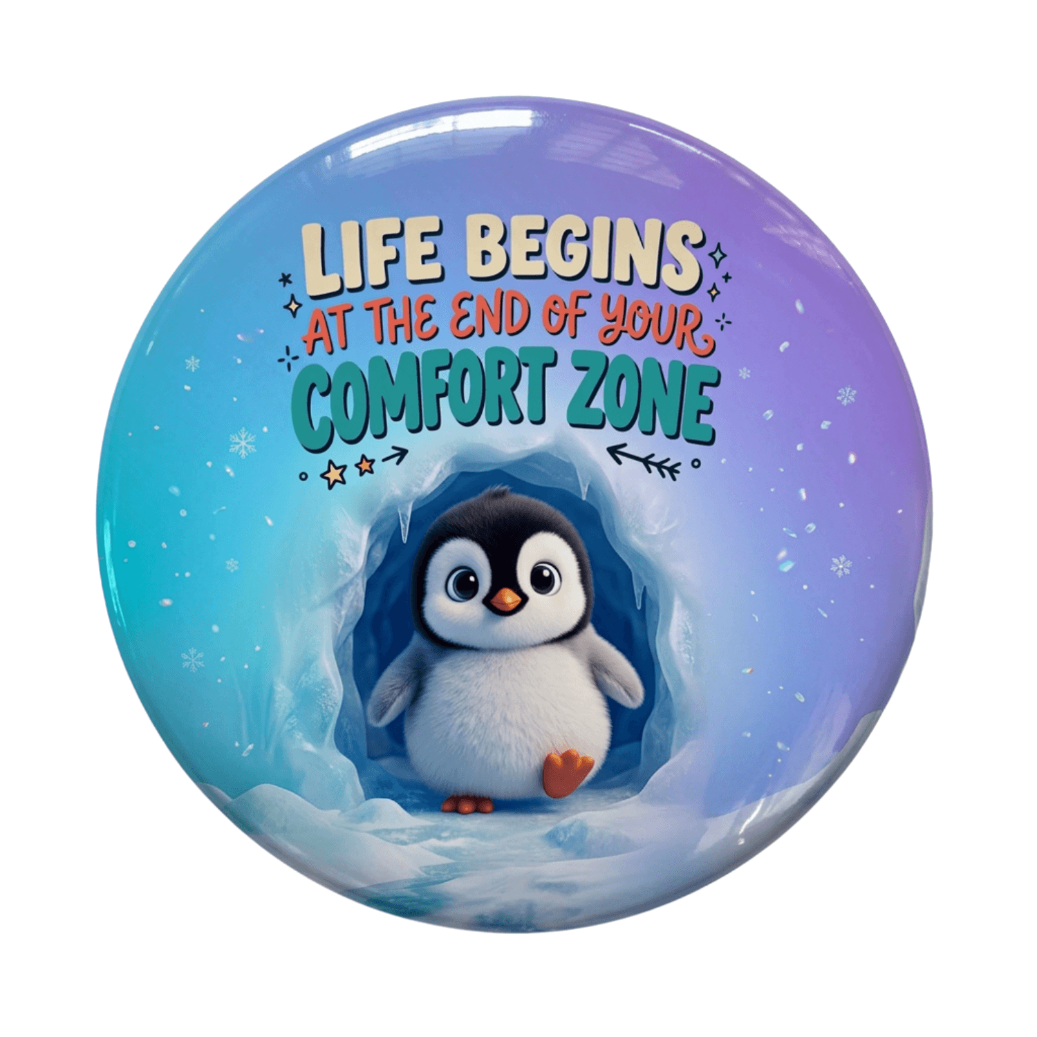 life-begins-beyond-your-comfort-zone-penguin-fridge-magnet