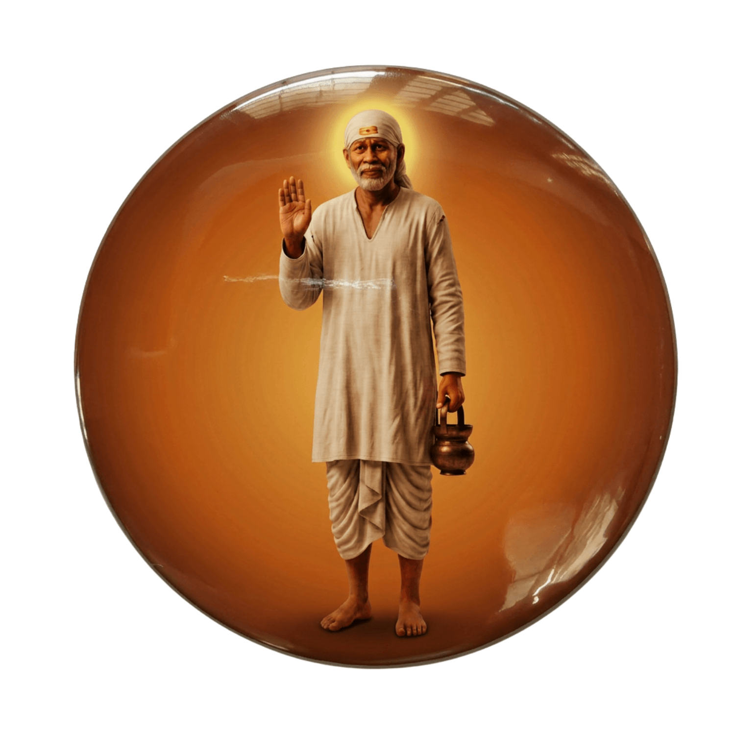 lifelike-shirdi-sai-baba-round-fridge-magnet-70mm-multicolour-glossy-metal-1