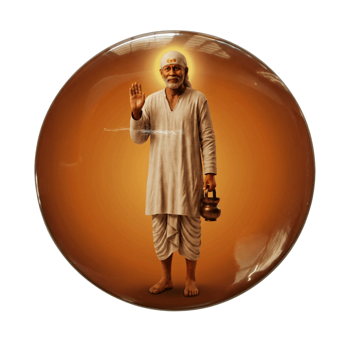 lifelike-shirdi-sai-baba-round-fridge-magnet-70mm-multicolour-glossy-metal-1