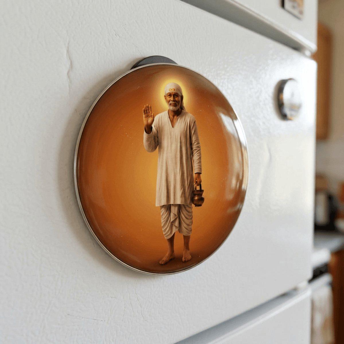 lifelike-shirdi-sai-baba-round-fridge-magnet-70mm-multicolour-glossy-metal-1_2