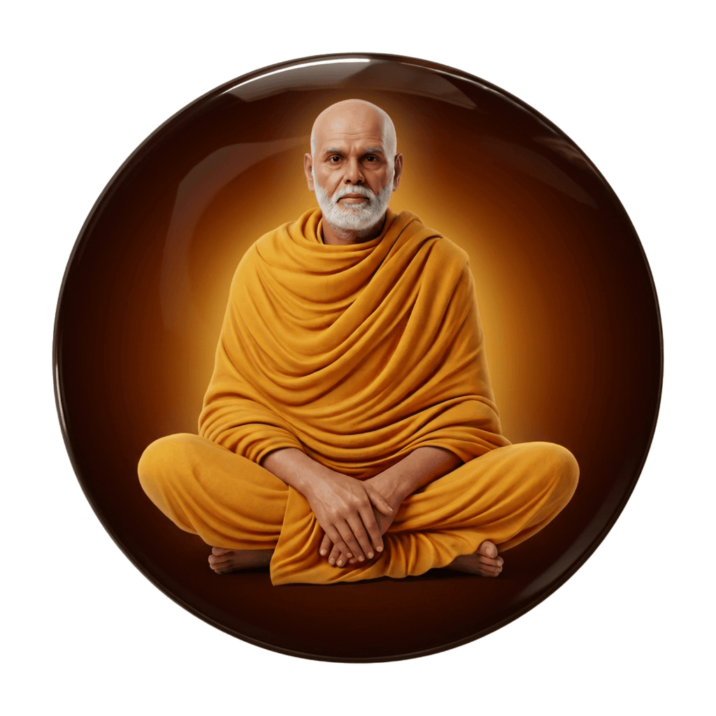 lifelike-sree-narayana-guru-round-fridge-magnet-70mm-multicolour-glossy-metal-0