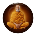 lifelike-sree-narayana-guru-round-fridge-magnet-70mm-multicolour-glossy-metal-0