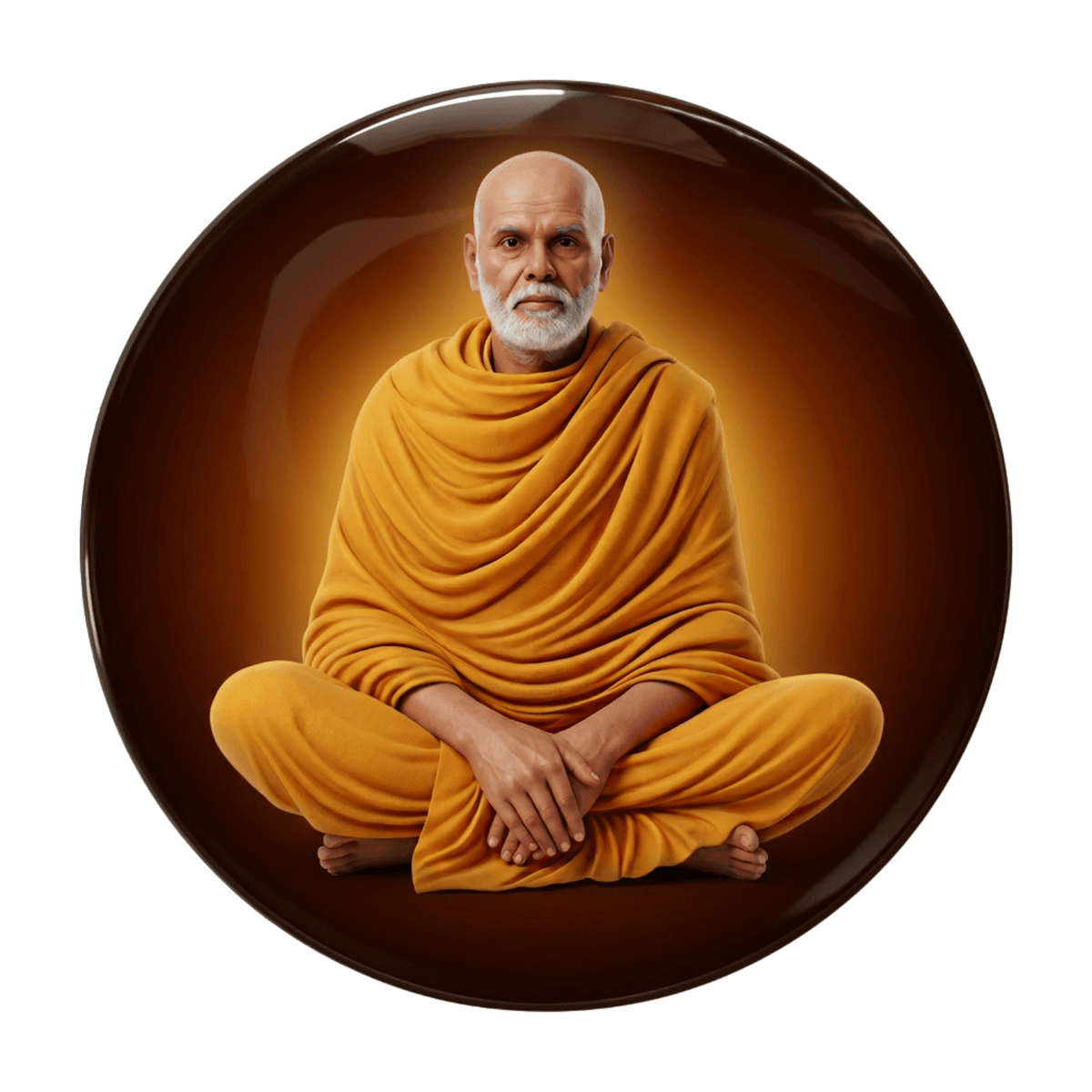 lifelike-sree-narayana-guru-round-fridge-magnet-70mm-multicolour-glossy-metal-0