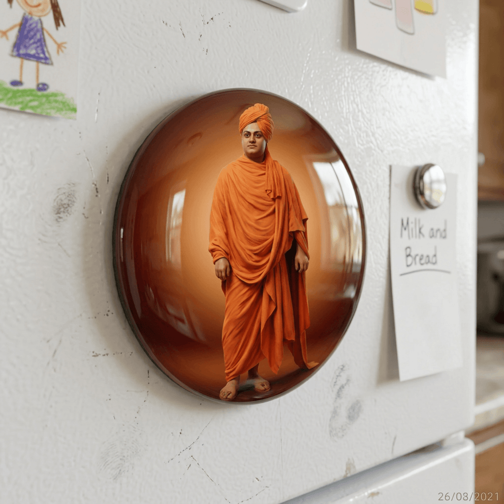 lifelike-swami-vivekananda-round-fridge-magnet-70mm-multicolour-glossy-metal-1