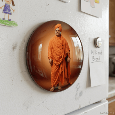 lifelike-swami-vivekananda-round-fridge-magnet-70mm-multicolour-glossy-metal-1