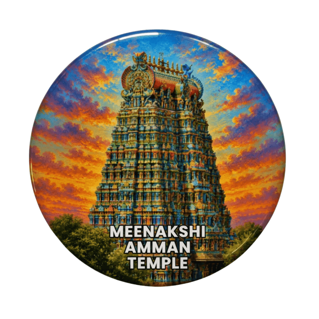 Meenakshi Amman Temple fridge magnet