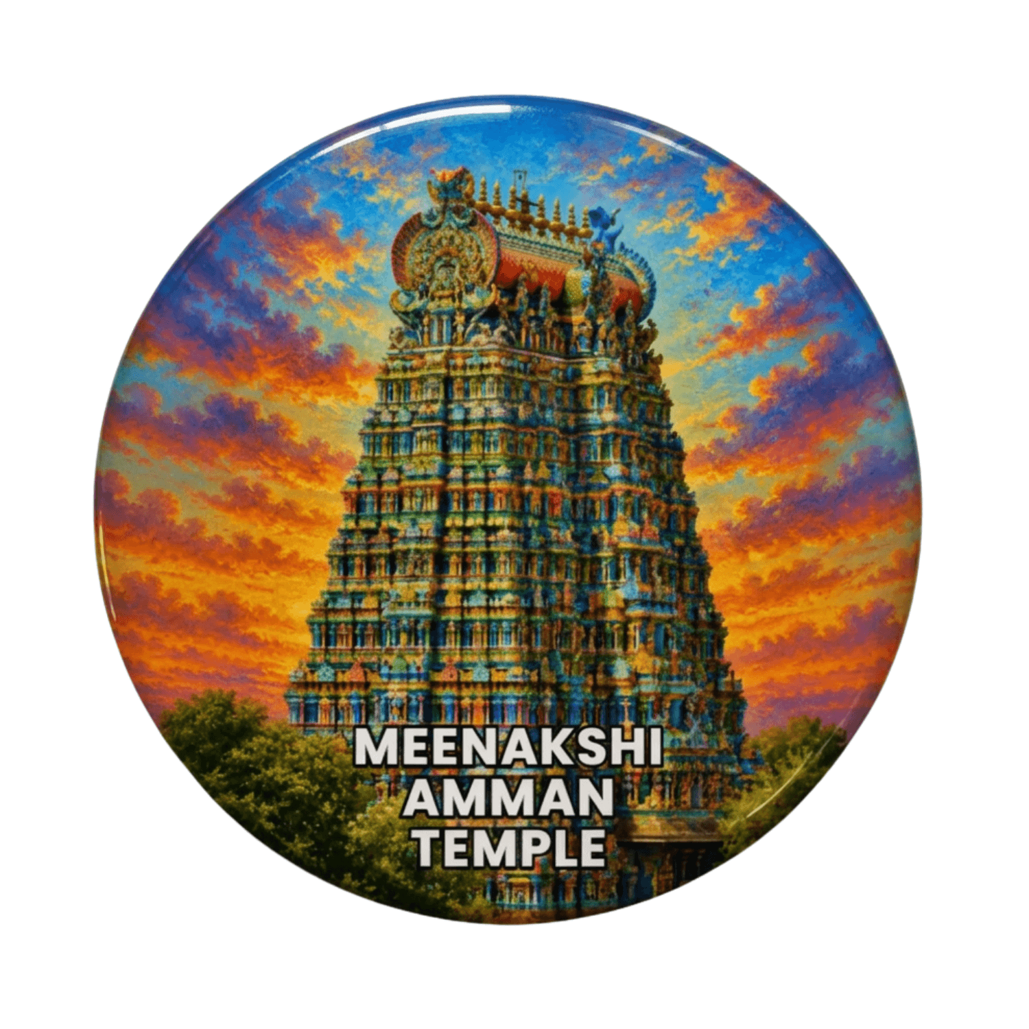 Meenakshi Amman Temple Fridge Magnet