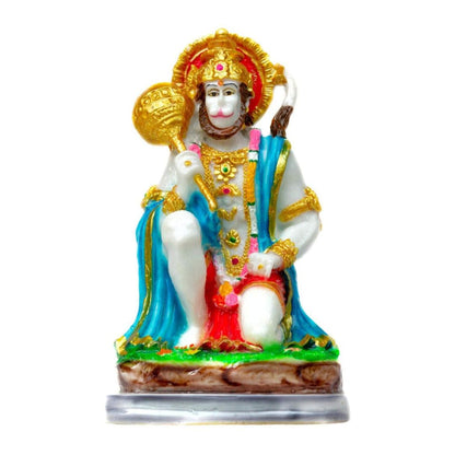 HANUMAN STATUE IN MARBLE DUST AND RESIN