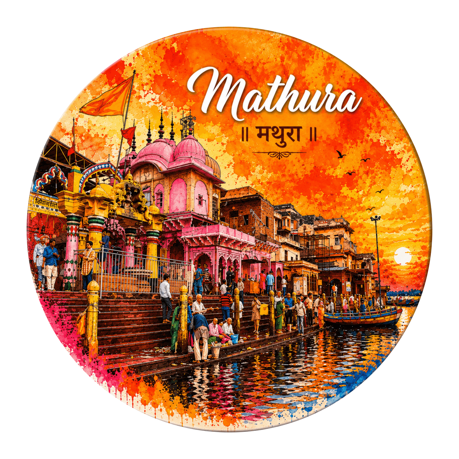 mathura-krishna-birthplace-watercolour-fridge-magnet-spiritual-souvenir