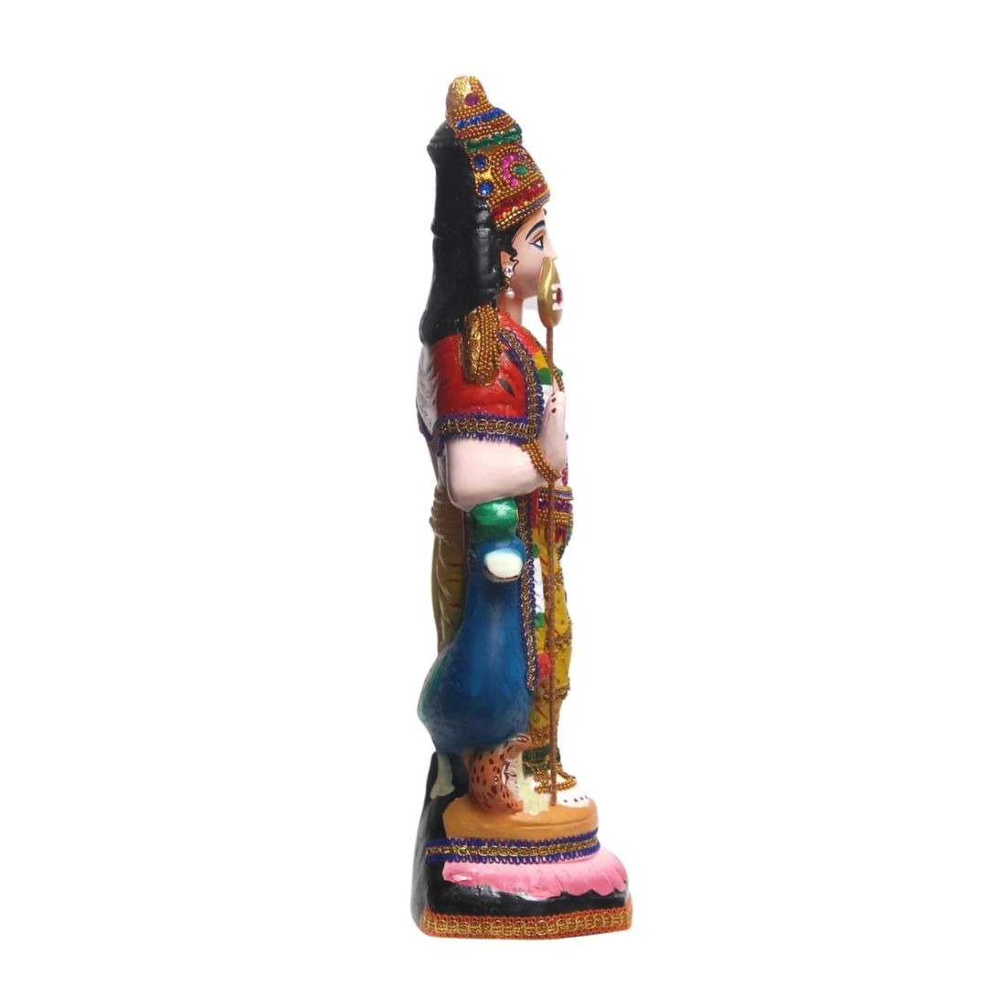 murugan-idol-with-peacock-and-snake-side_view