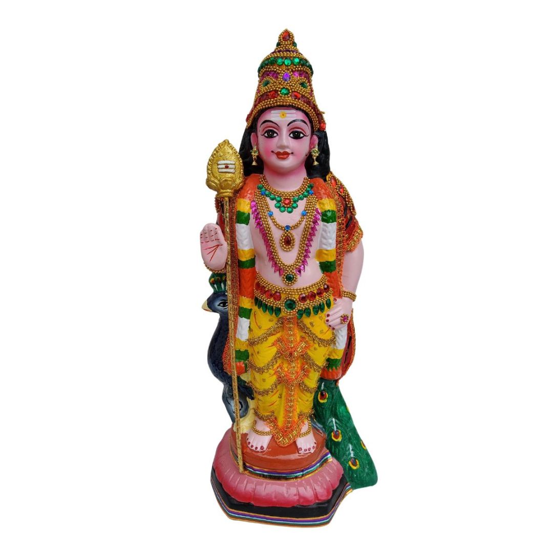 murugan-idol-with-peacock-and-snake