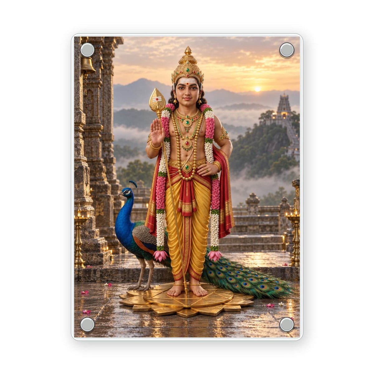 Murugan Acrylic Photo Fridge Magnet