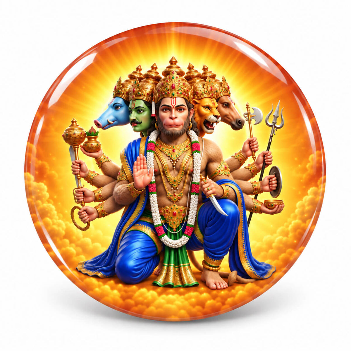 panchamukhi-hanuman-fridge-magnet