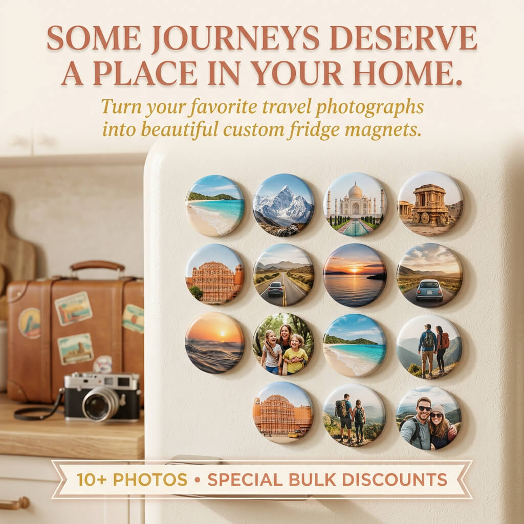 Custom Photo Fridge Magnets