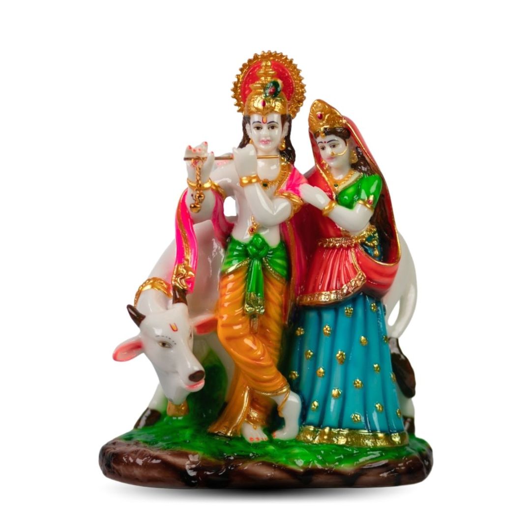radha-krishna-statu-with-cow
